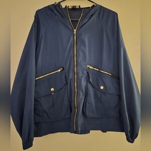 Forever 21 Navy Windbreaker